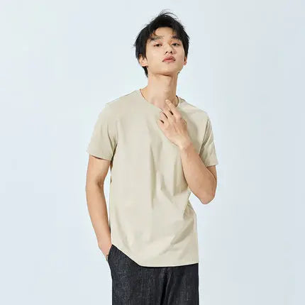 Semir Summer Cotton T Shirts Men 2024 Simple O Neck Stretch Solid New Tops Clothing Casual Tshirt Man Streetwear Cool Tee Shirts