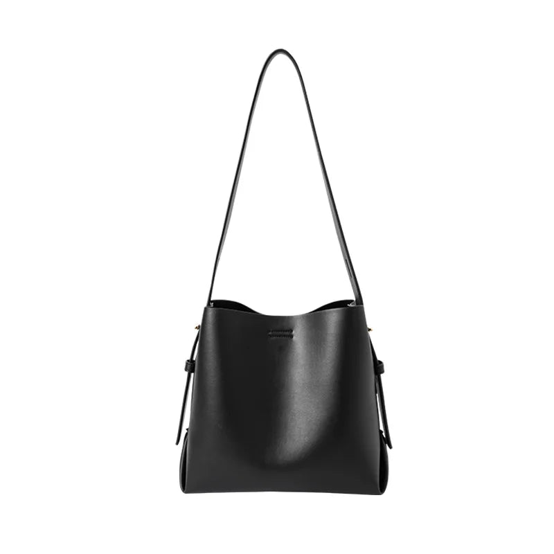 Semir Bucket Bag Women New Women Shoulder Bag Soft Leather Bag Popular Satchel Bag Commuter Christmas Bag