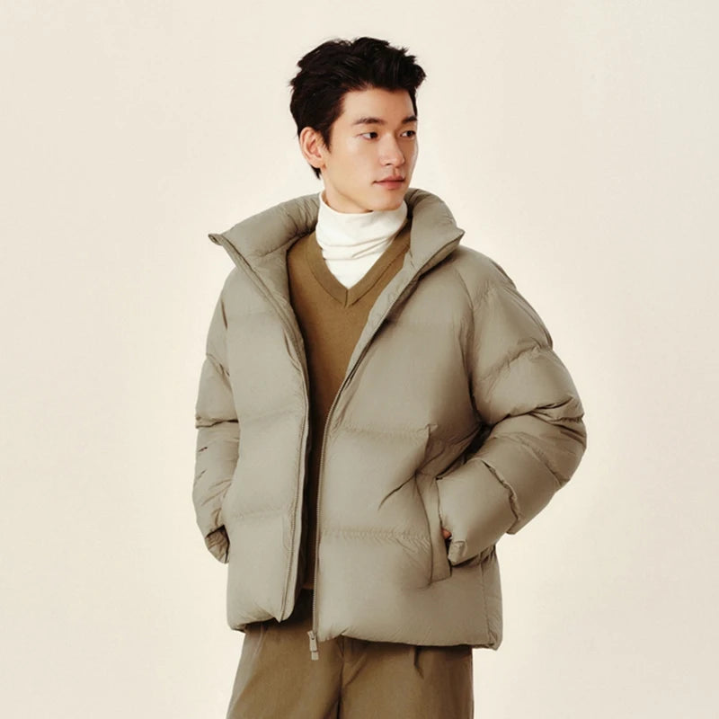 Semir Down Jacket Men Women 2024 Winter New Light Short Coat Three-Proof Thermal Puffer Coat Couple Top Trendy Down Jacket
