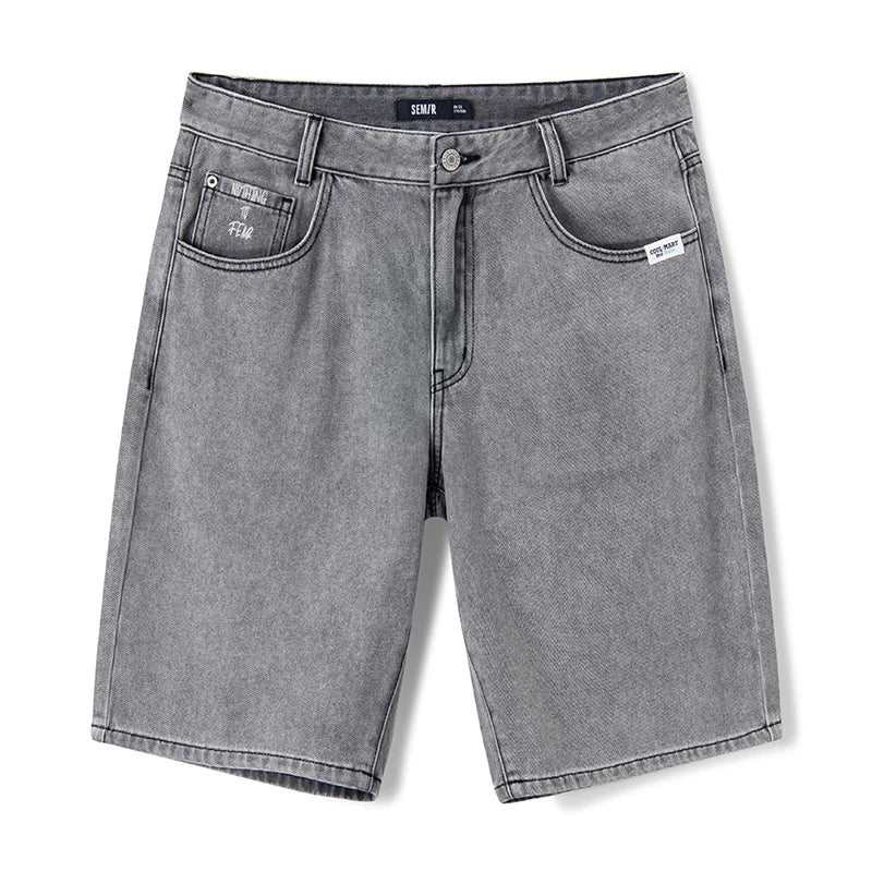 Semir Men Jeans 2024 Summer New Cool Feel Antibacterial Casual Daily Trend Casual Fashion Fifth Pants