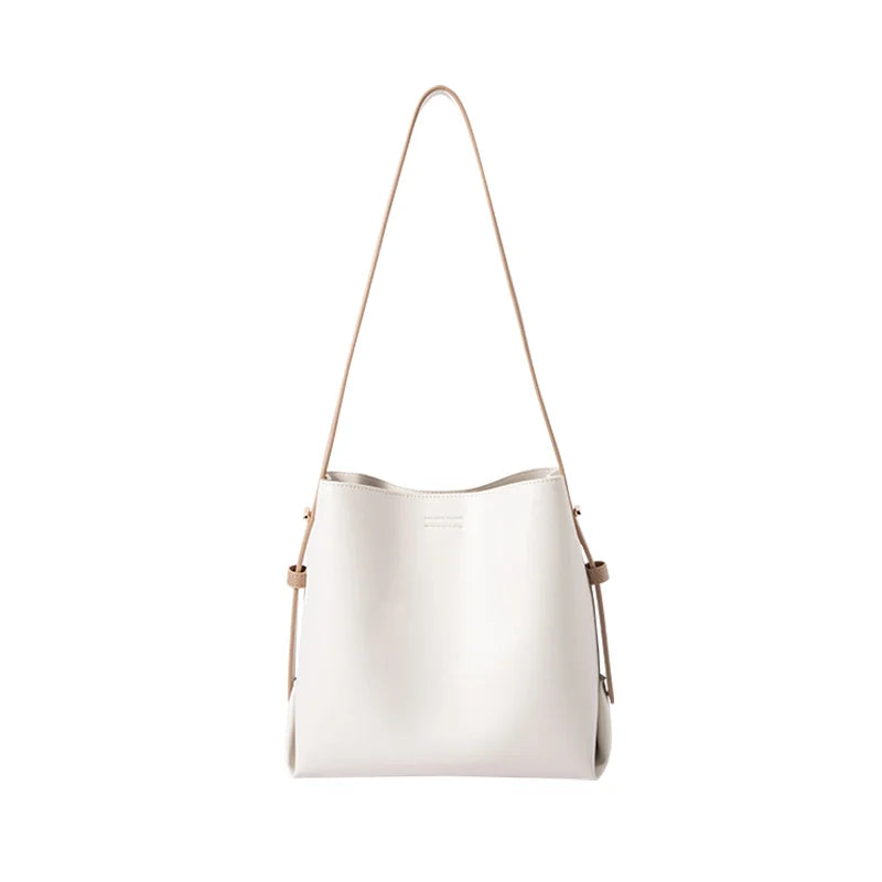 Semir Bucket Bag Women New Women Shoulder Bag Soft Leather Bag Popular Satchel Bag Commuter Christmas Bag