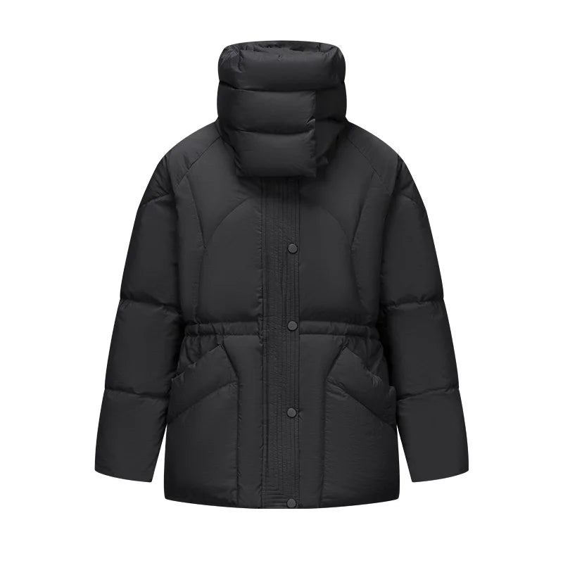 Semir Down Jacket Women Medium Length Loose 2023 New Textured Warm Winter Wear