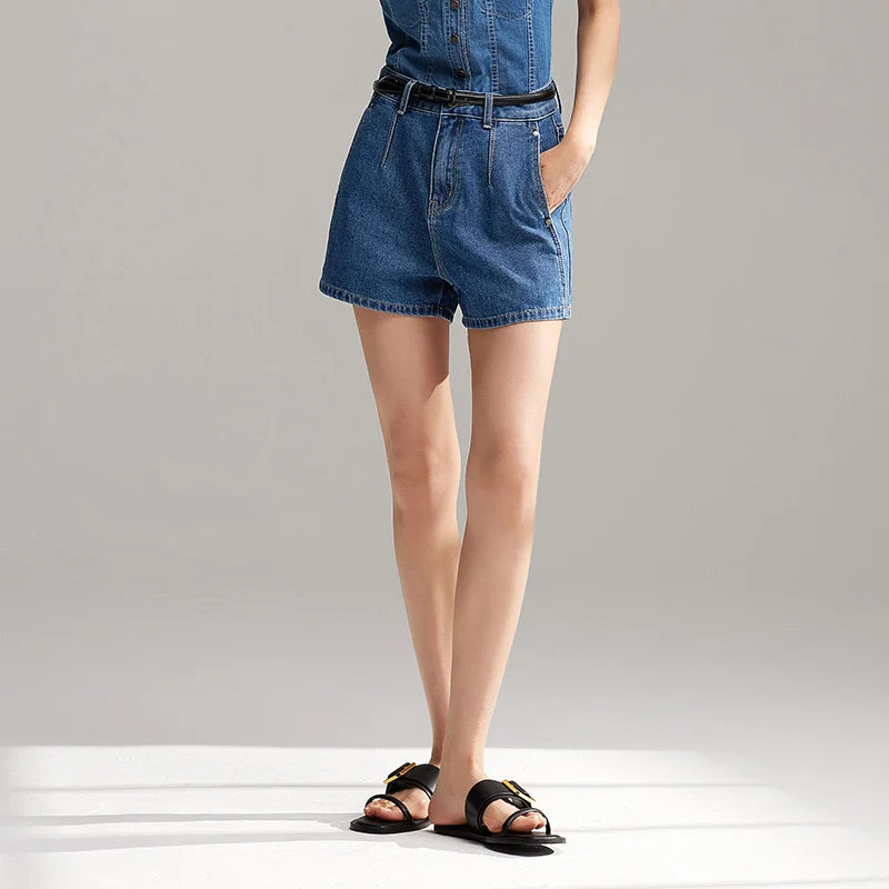 Semir Jeans Women Flattering For Petite Figures Leg-Lengthening Effect 2024 Summer New Arrival Cool Sensation Short Pants