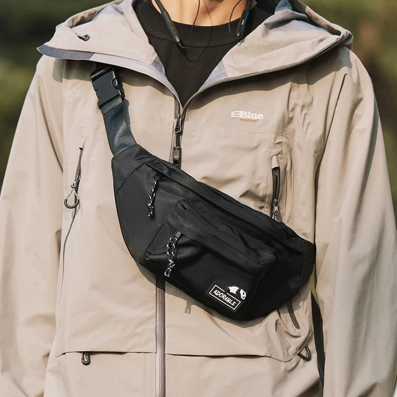 Semir Crossbody Bag Men Panda Series Outdoor Style Sports Waist Bag 2024 New Version Trendy Couple's Backpack Textured