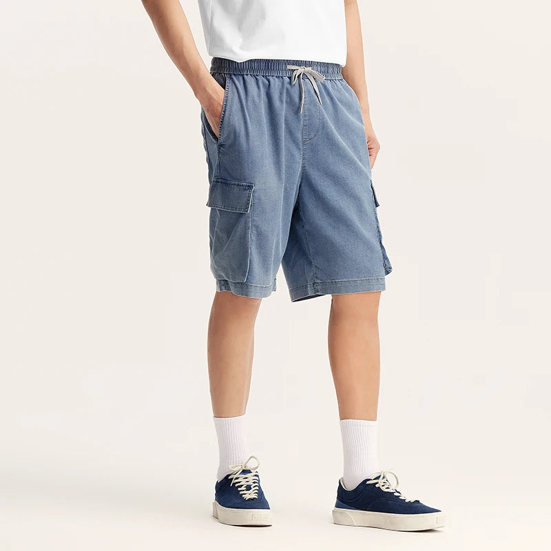 Semir Denim Jeans Men 2024 Summer New Vintage Soft Denim Shorts