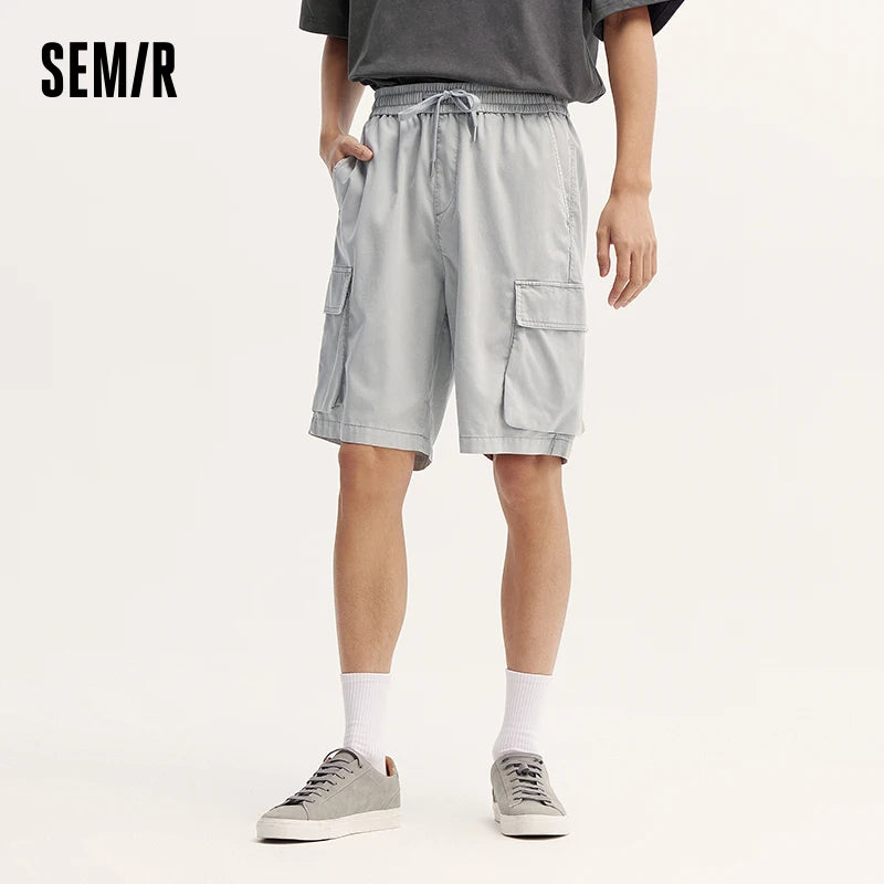 Semir Denim Jeans Men 2024 Summer New Vintage Soft Denim Shorts