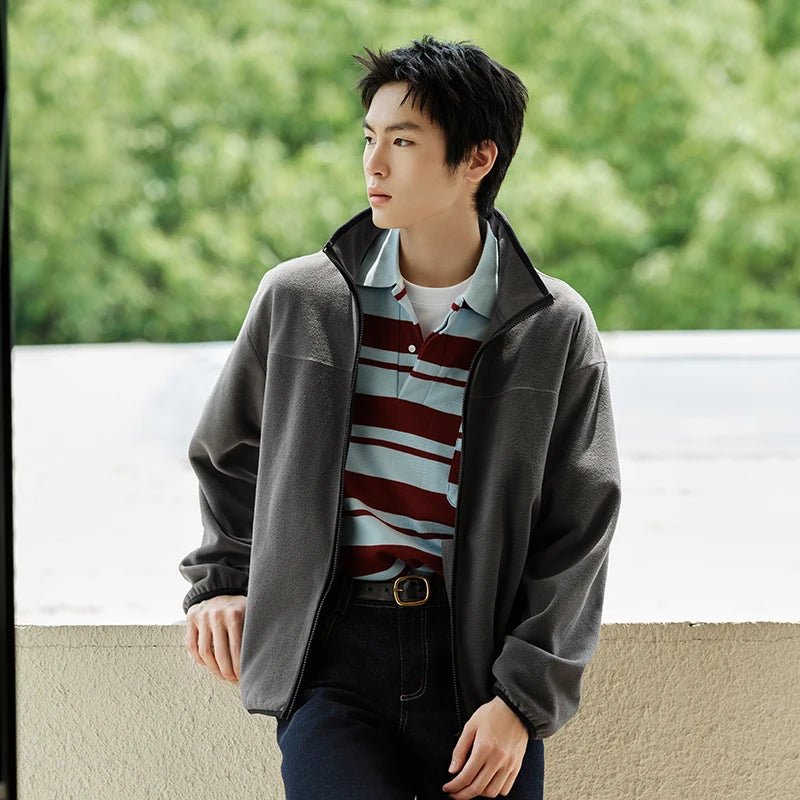 Semir Jacket Men Anti-Static Fur Coat New Autumn 2024 Warm Fleece Couple Style Collar Top