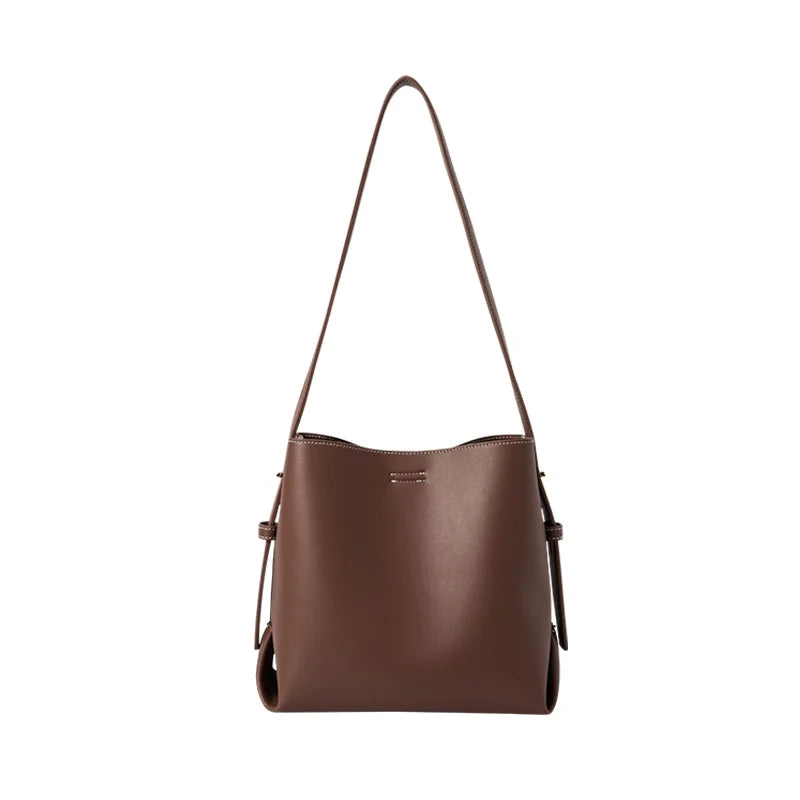 Semir Bucket Bag Women New Women Shoulder Bag Soft Leather Bag Popular Satchel Bag Commuter Christmas Bag