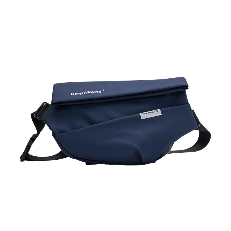 Semir Crossbody Bag Men Textured Chest Bag 2024 New Fashion Letter Print Large Capacity Backpack