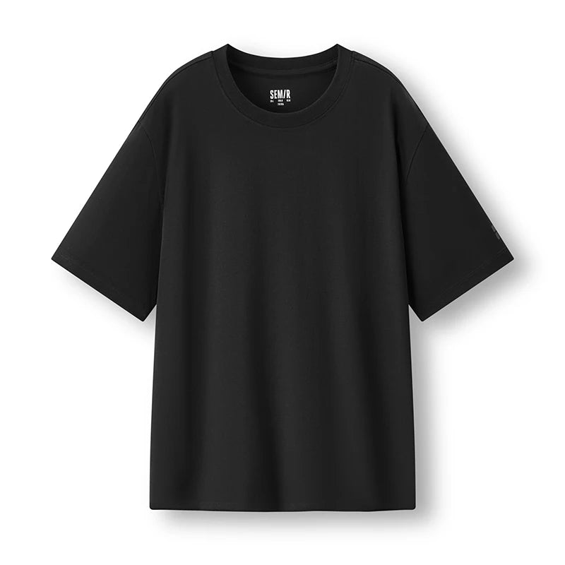 Semir Short Sleeve T-Shirt Men Moisture Wicking Antibacterial T-Shirt 2025 New Summer Solid Color Top for Heat Protection