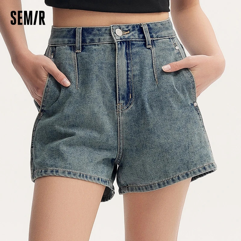 Semir Jeans Women Flattering For Petite Figures Leg-Lengthening Effect 2024 Summer New Arrival Cool Sensation Short Pants