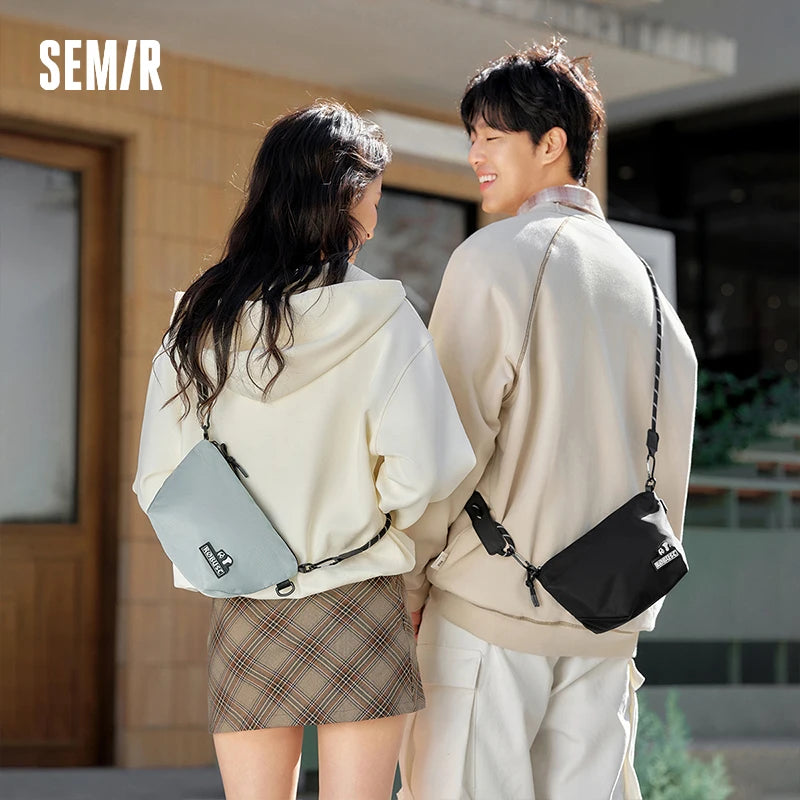 Semir Men Cargo Crossbody Bag Panda Print Outdoor Cycling 2025 New Couple Streetwear Shoulder Pack