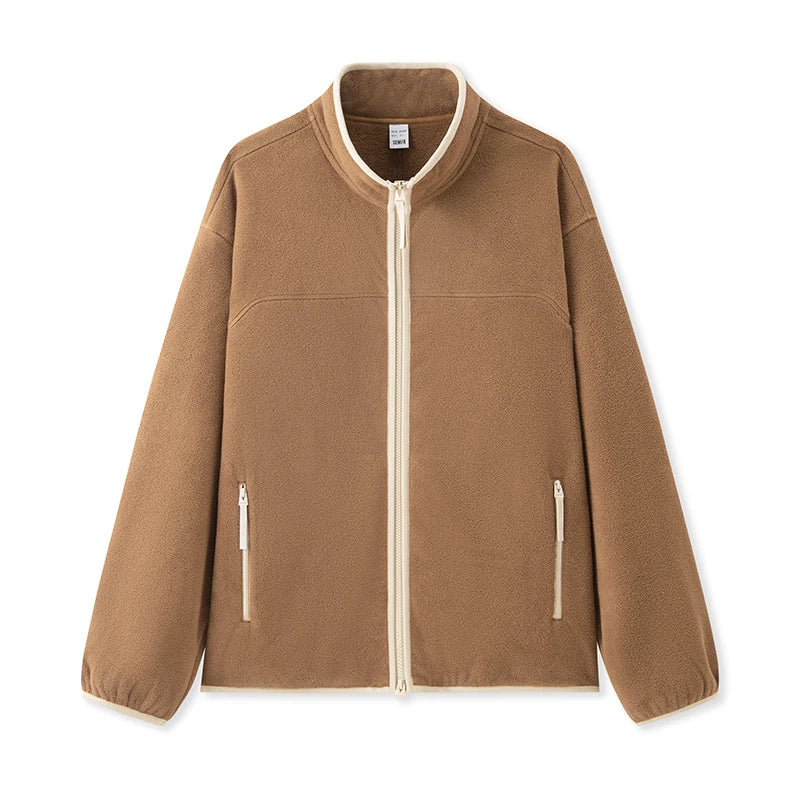 Semir Jacket Men Anti-Static Fur Coat New Autumn 2024 Warm Fleece Couple Style Collar Top