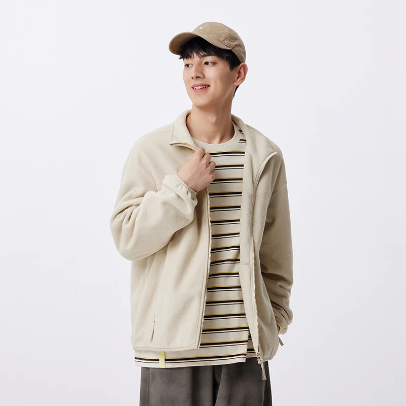 Semir Jacket Men Anti-Static Fur Coat New Autumn 2024 Warm Fleece Couple Style Collar Top