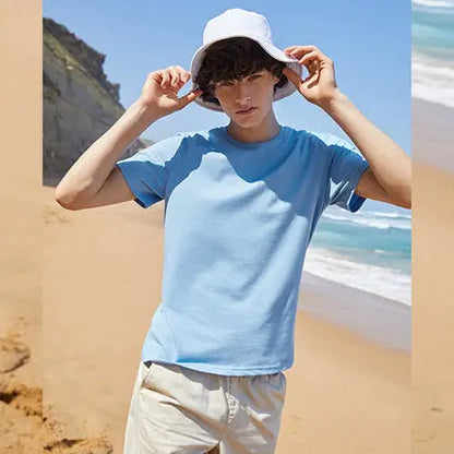 Semir Summer Cotton T Shirts Men 2024 Simple O Neck Stretch Solid New Tops Clothing Casual Tshirt Man Streetwear Cool Tee Shirts