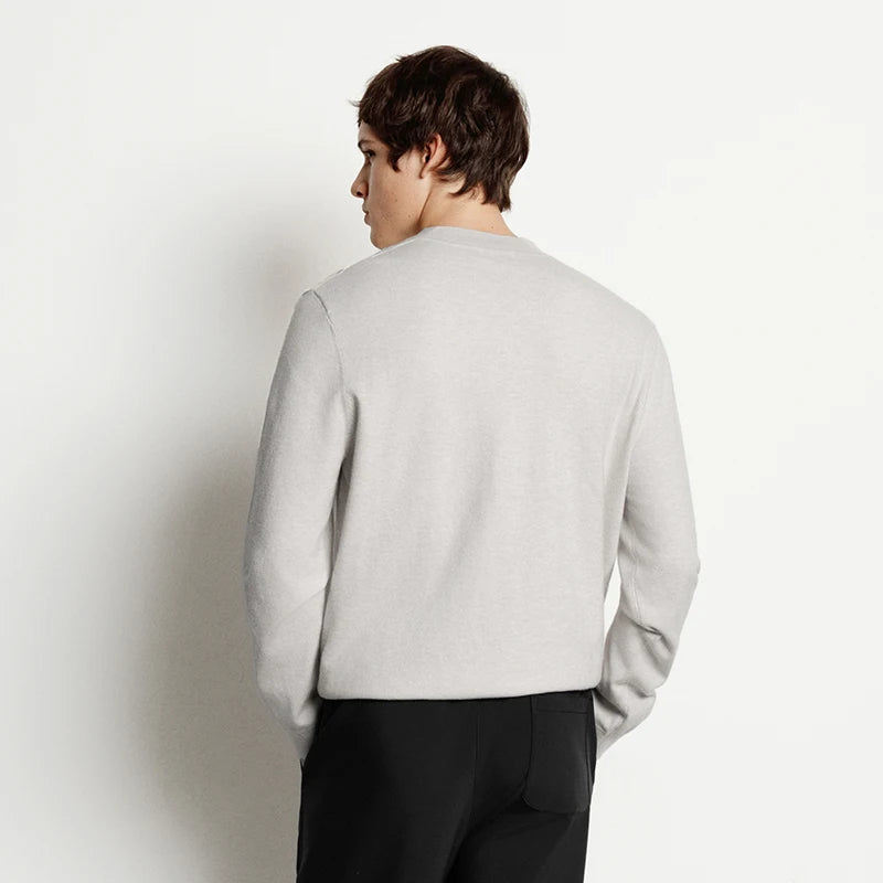 Semir Men Knitted Sweater Half-High Collar Cashmere