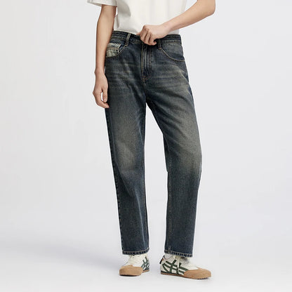 Semir Men Retro Washed Loose Jeans