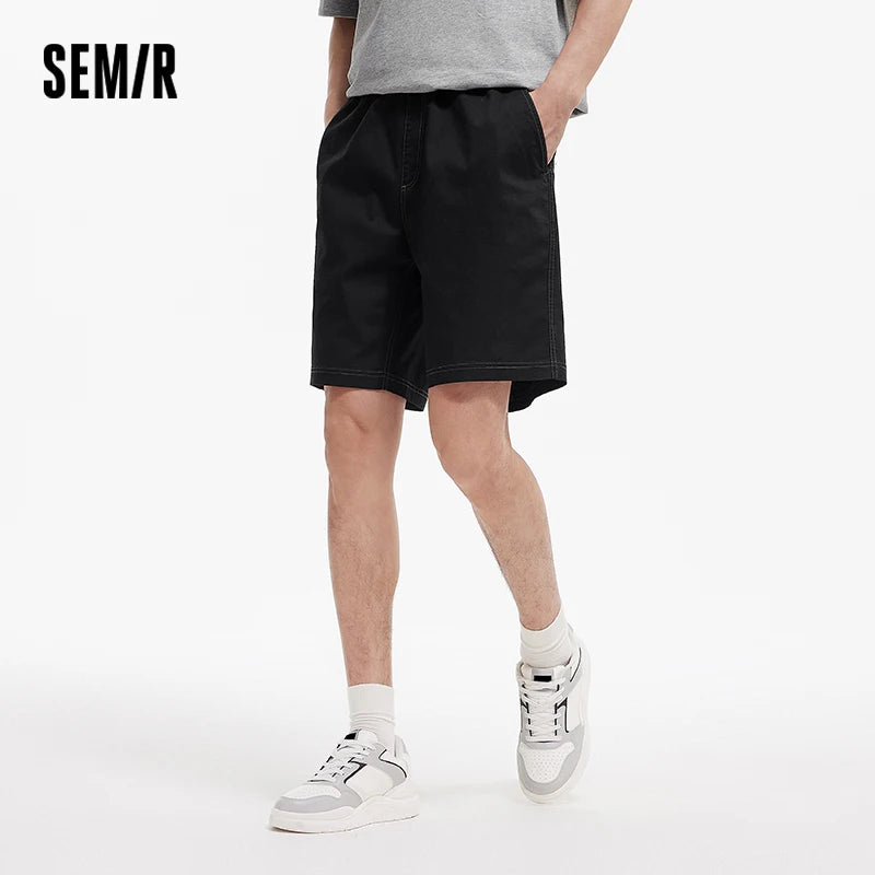 Semir Men Drawstring Brushed Shorts