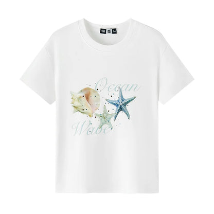 Semir Women Tshirt Short Sleeve Cooling Print Petite