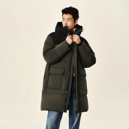 Semir Men Down Jacket Long Waterproof Hooded