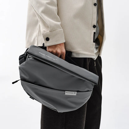 Semir Crossbody Bag Men Textured Chest Bag 2024 New Fashion Letter Print Large Capacity Backpack
