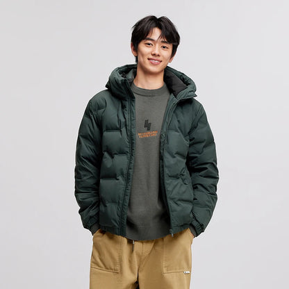 Semir Down Jacket Men 2024 New Waterproof Hooded Outerwear Winter Clothing Solid Color Versatile Direct-Injection Down Thickened
