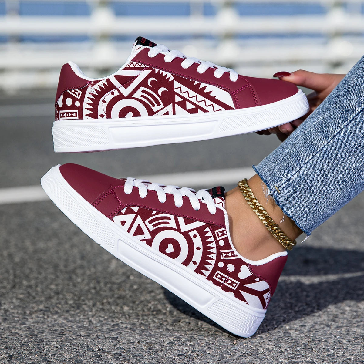 YRZL Unisex Lightweight Comfortable Walking Sneakers