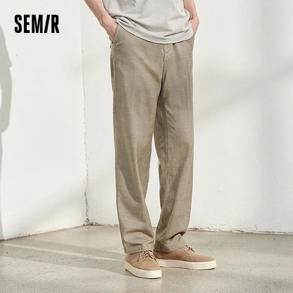 Semir Men Linen Cotton Loose Pants