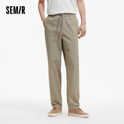 Semir Men Linen Cotton Loose Pants