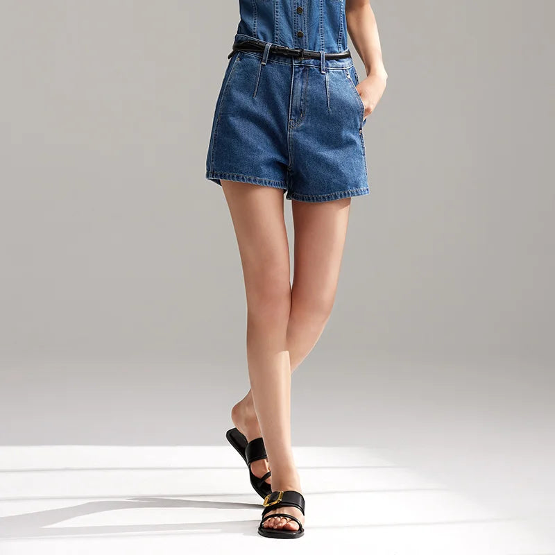 Semir Jeans Women Flattering For Petite Figures Leg-Lengthening Effect 2024 Summer New Arrival Cool Sensation Short Pants