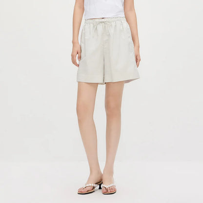 Semir Women Shorts Ruffle Draping Loose Straight