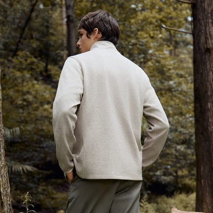 Semir Men Knit Zip Stand Collar Jacket