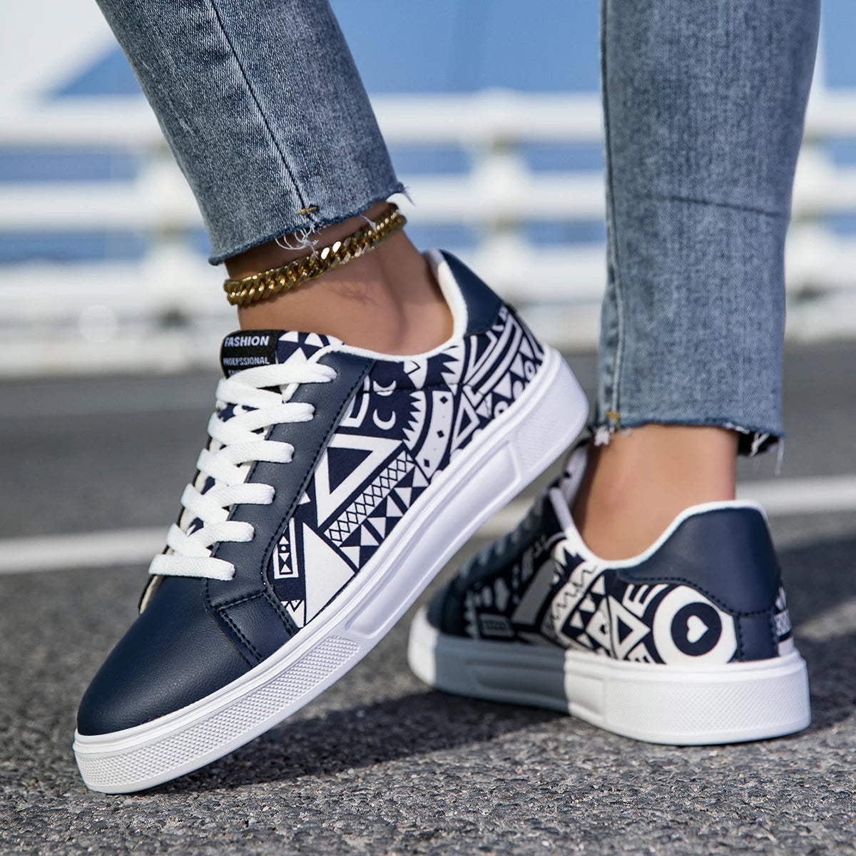 YRZL Unisex Lightweight Comfortable Walking Sneakers