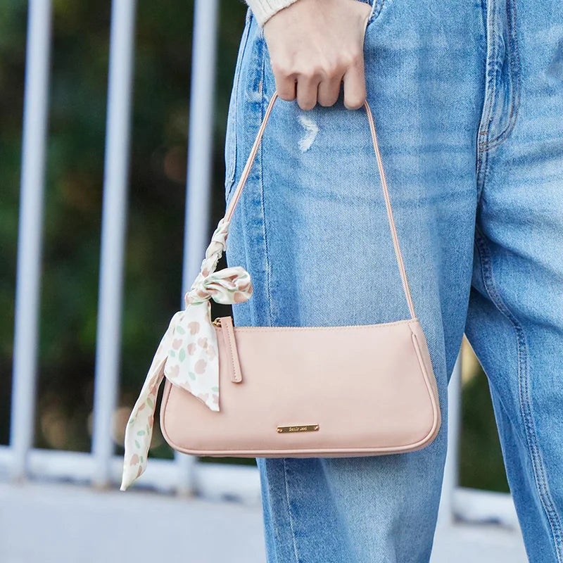 Semir Bag Underarm Bag Women 2024 New Gentle Fashion Textured Shoulder Bag Delicate Casual Commuter Crossbody Bag