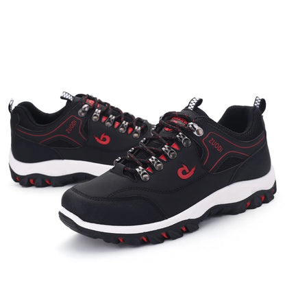 Men's Leather Casual Lightweight Walking Sneakers