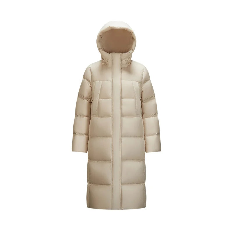 Semir Women Down Jacket Long Waterproof Loose Hooded