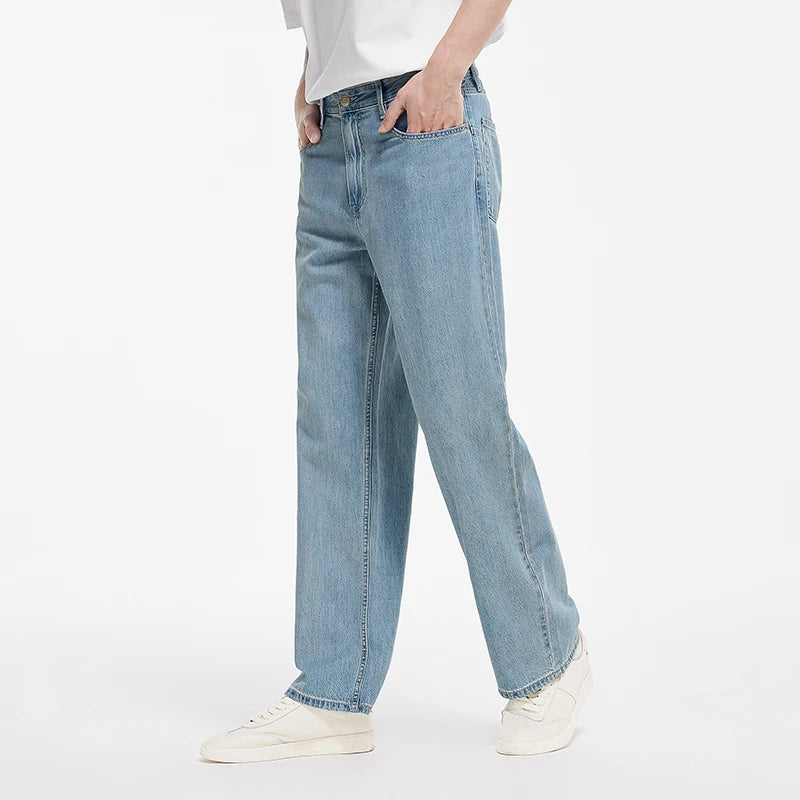 Semir Men Retro Loose Straight Jeans