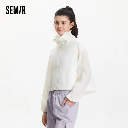 Semir Women UV Jacket Bud Collar Loose Fit