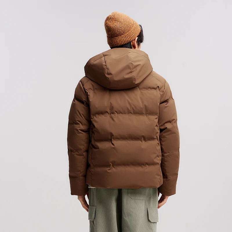 Semir Men Down Jacket Textured Hooded Versatile