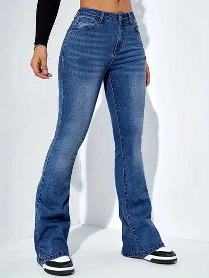 Women's High Waist Flare Jeans