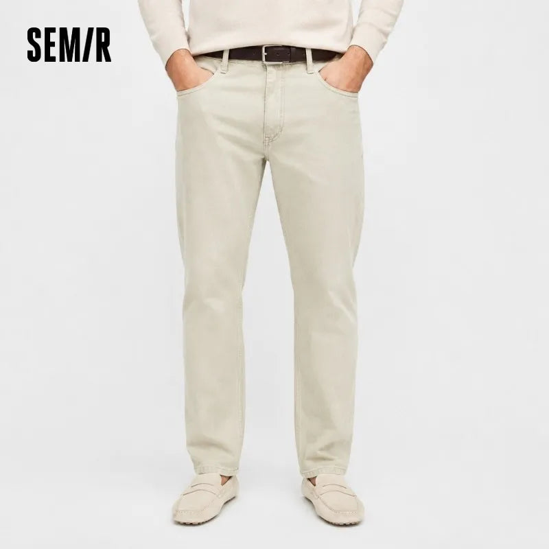 Semir Men Retro Loose Straight Jeans