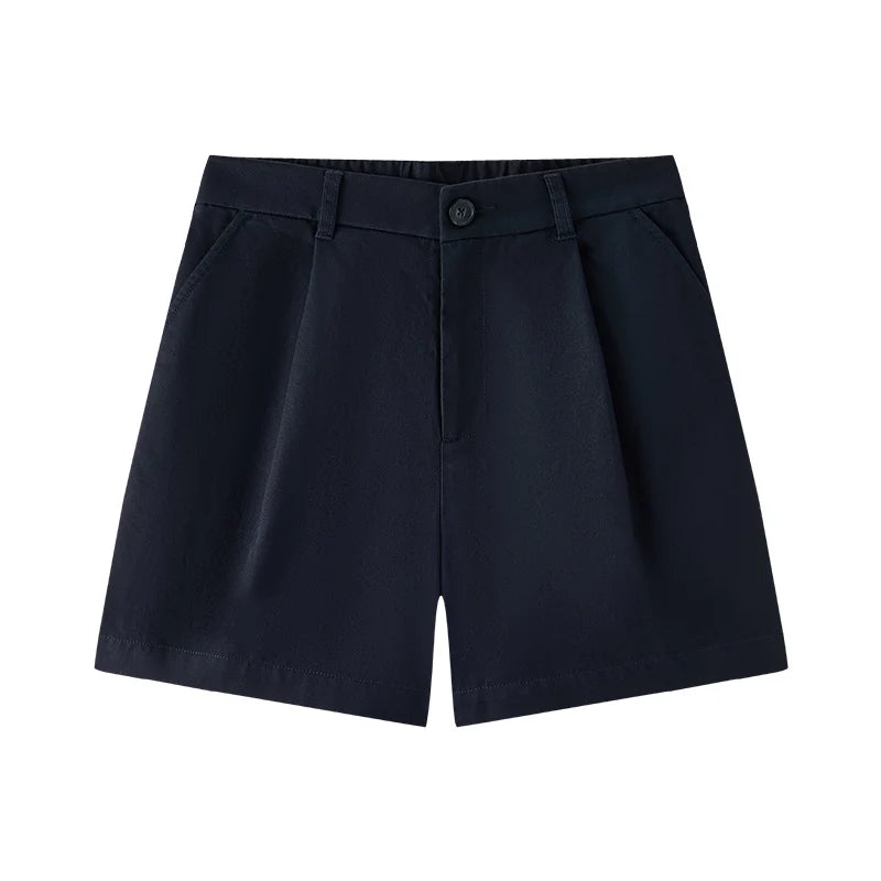 Semir Women Shorts Pleated Elastic Waist Loose