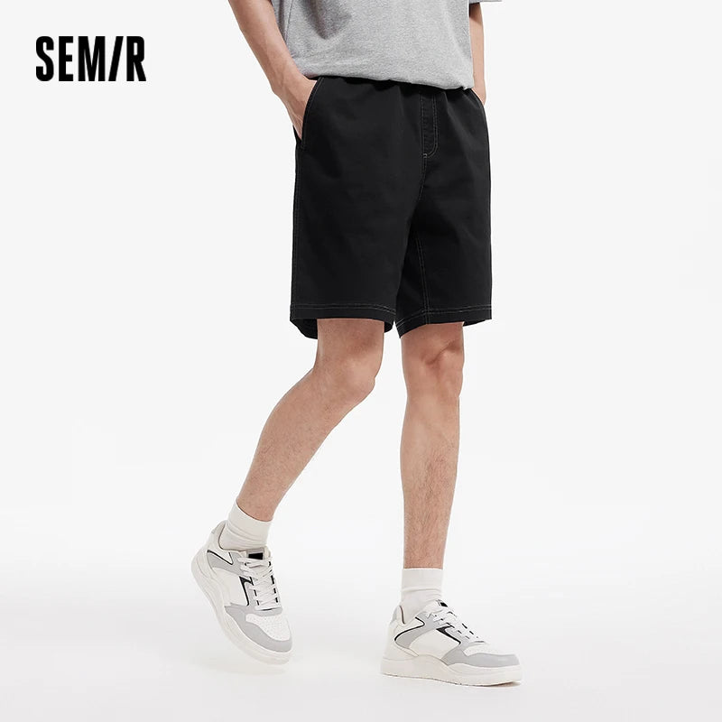 Semir Men Drawstring Brushed Shorts