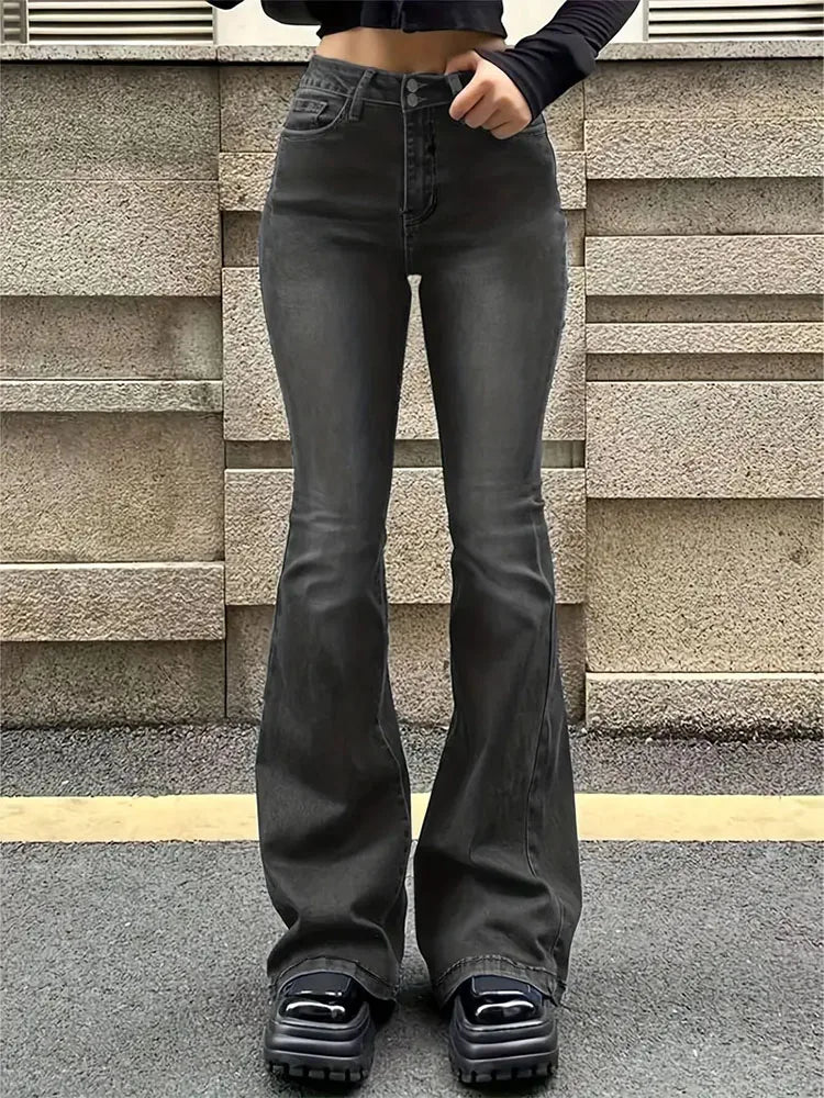 Women's High Waist Flare Jeans
