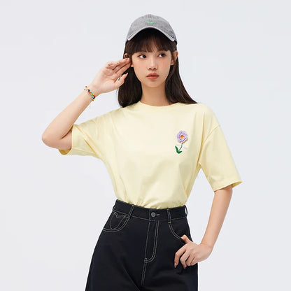Semir Short Sleeve T-Shirt Women Mid-long Style Moisture-wicking and Quick-dry 2025 New Style Summer Outfit Gentle Pink Top