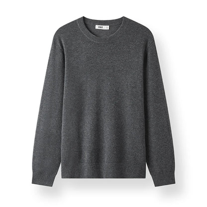 Semir Men Knitted Sweater Crew Neck Cashmere Blend