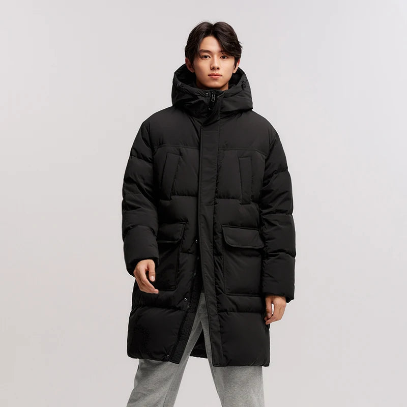 Semir Men Down Jacket Long Waterproof Hooded