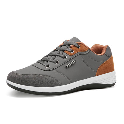 YRZL Men's Waterproof Leather Sports Sneakers