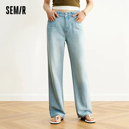 Semir Women Jeans Cooling Retro Wide Leg