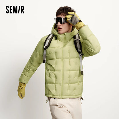 Semir Men Down Jacket Hooded Quilted Liner